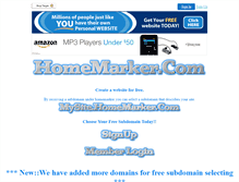 Tablet Screenshot of homemarker.com